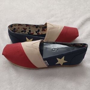 BOBS Shoes size 9 Texas State Flag Red White Blue New without box Skechers